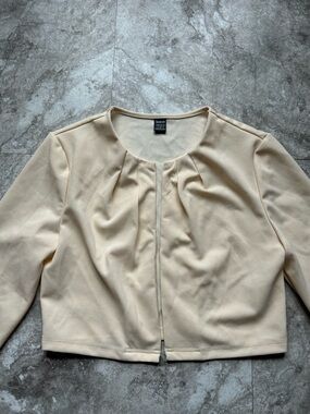 SHEIN Essnce Bolero Shrug, Lightweight Cropped Open Front Blazer Small 4